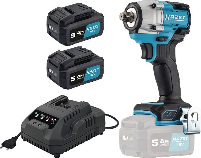 Akku-Schlagschrauber 9512-600/4 18V 5Ah 12,5mm (1/2Zoll) 4-kt.406 Nm HAZET-0