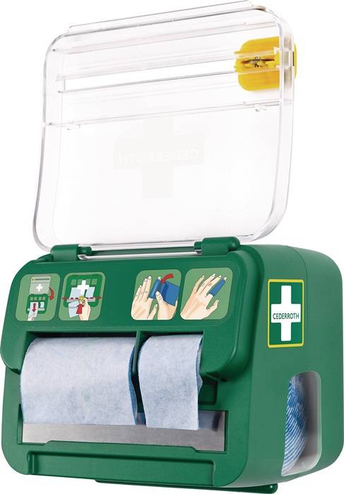 Pflasterspender Soft Foam Spender 2-in-1 B142xH123xT138ca.mm grün,transparent-1