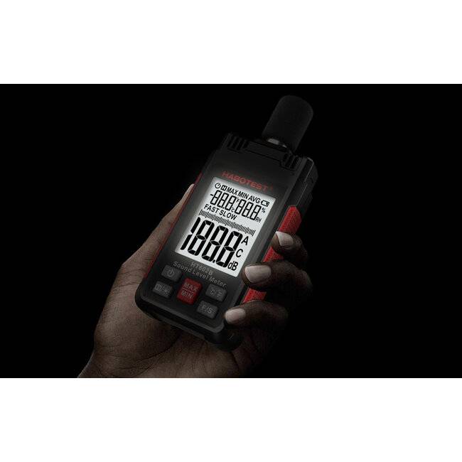 Habotest HT602B Schallpegelmesser, 30-130 dB, USB-Anschluss, LCD-Farbdisplay-4