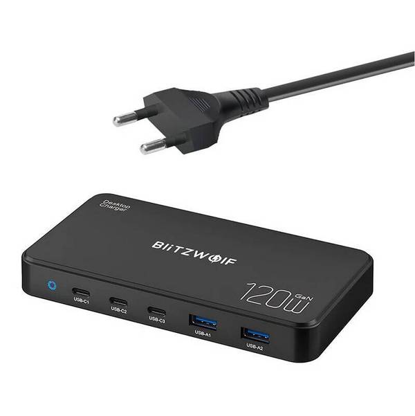 Blitzwolf - BW-i100 - Netzladegerät Blitzwolf BW-i100 5-in-1 120 W