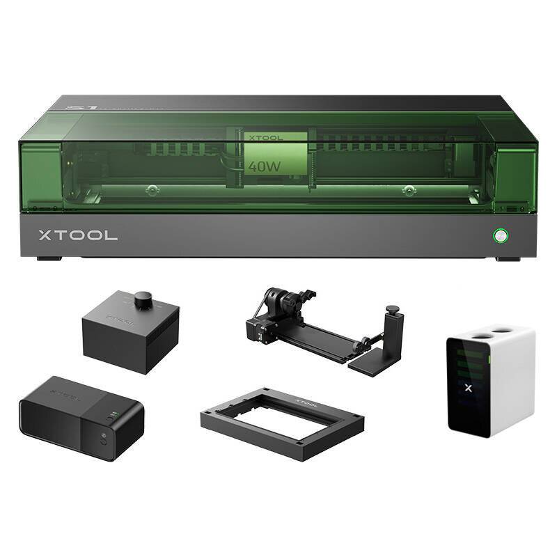 xTool - S1-AIOB - xTool S1 40 W 2-in-1-Lasergravierer – Komplettpaket (schwarz)-2