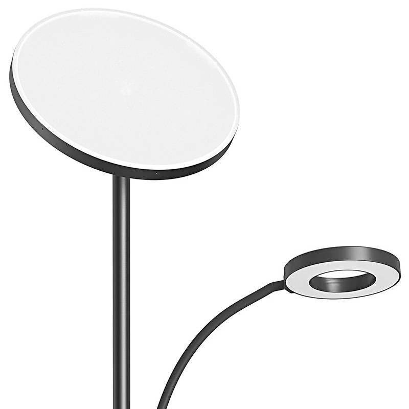Doppel-Stehleuchte mit Fernbedienung BlitzWill BWL-FL-0001, 36W (schwarz)-1
