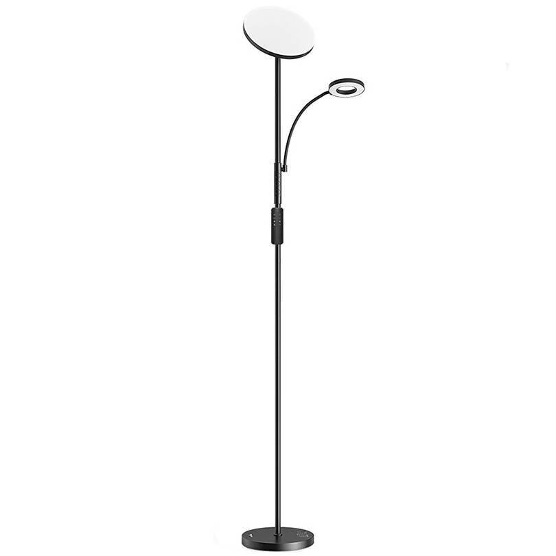 Doppel-Stehleuchte mit Fernbedienung BlitzWill BWL-FL-0001, 36W (schwarz)-0