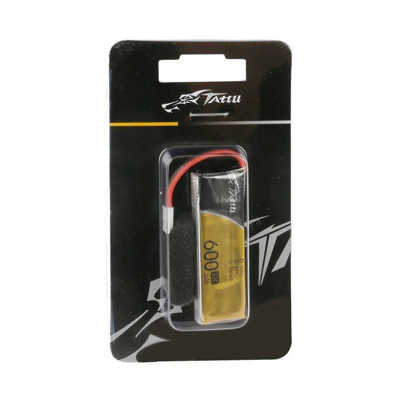 Tattu Modellbau-Akkupack (LiPo) 3.7 V 600 mAh Zellen-Zahl: 1 30 C Softcase Molex-Stecksystem-1