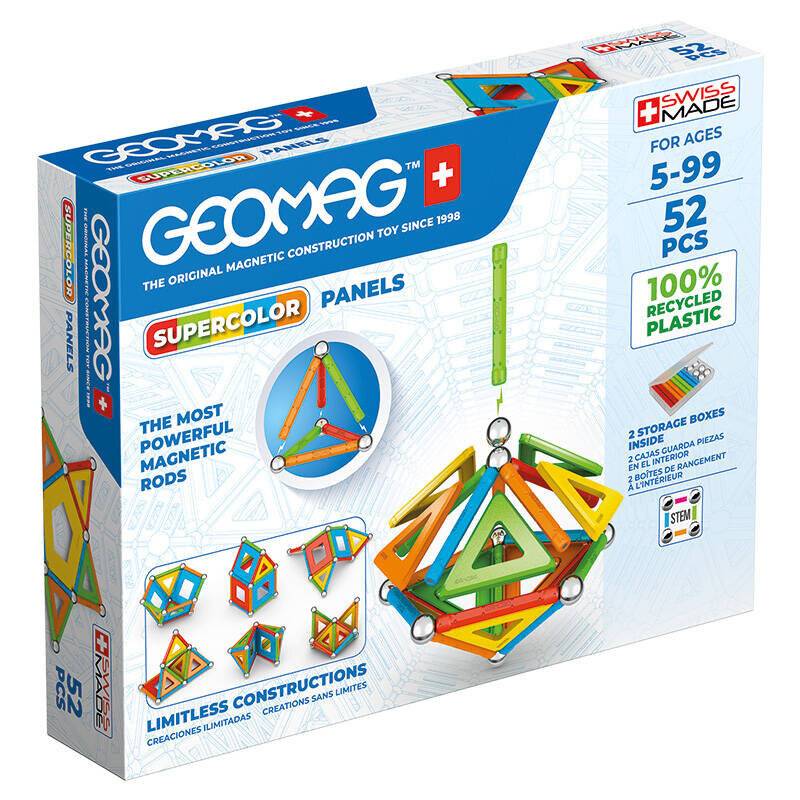 Preisbild für Magnetische Supercolor-Tafel Recycelte Blöcke 52 Stück GEOMAG GEO-378