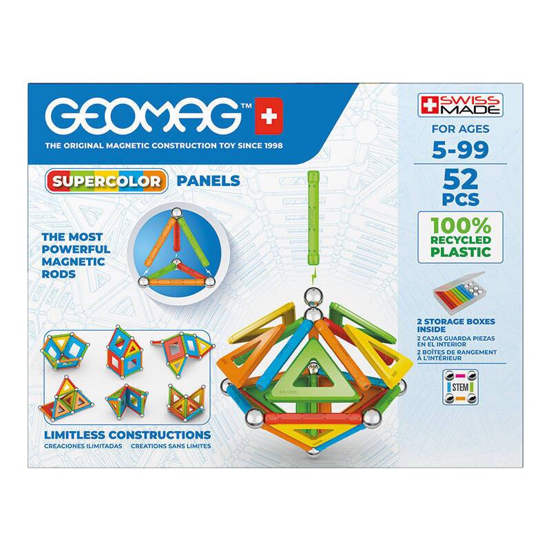 Symbolbild für Magnetische Supercolor-Tafel Recycelte Blöcke 52 Stück GEOMAG GEO-378