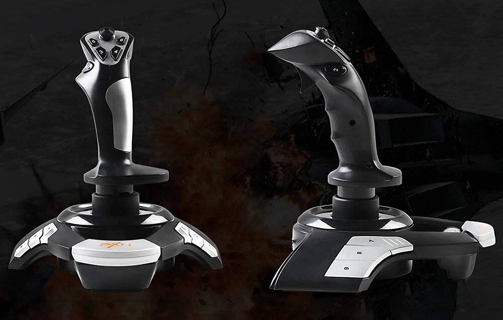 PXN-F16 Joystick Ergonomisches Design Vibrationsfunktion 8-Wege-Hut-Schalter Programmierbare-0