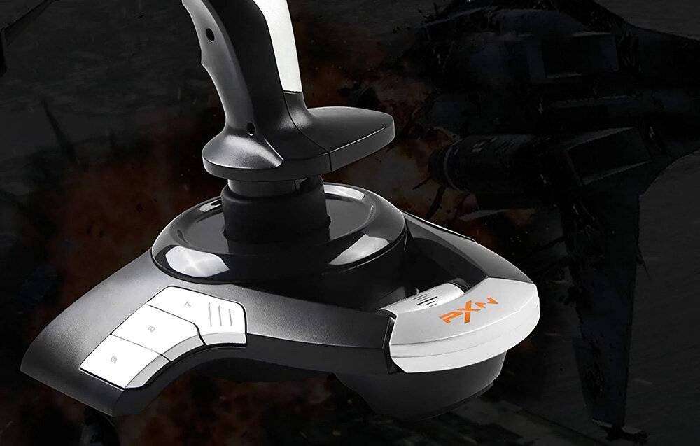 Preisbild für PXN-F16 Joystick Ergonomisches Design Vibrationsfunktion 8-Wege-Hut-Schalter Programmierbare