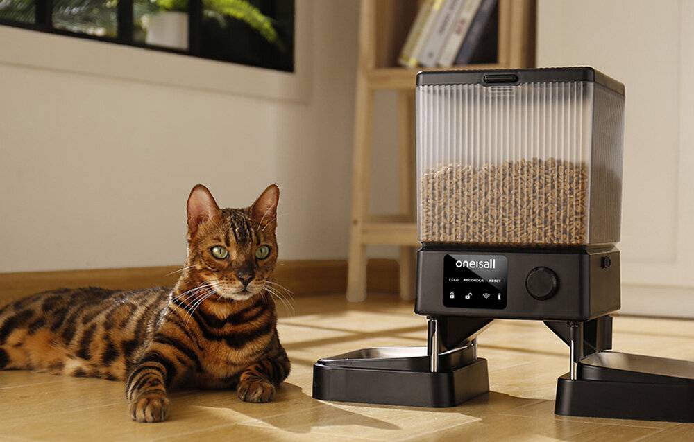 Automatischer Doppel-Tierfutterautomat WiFi Oneisall-1