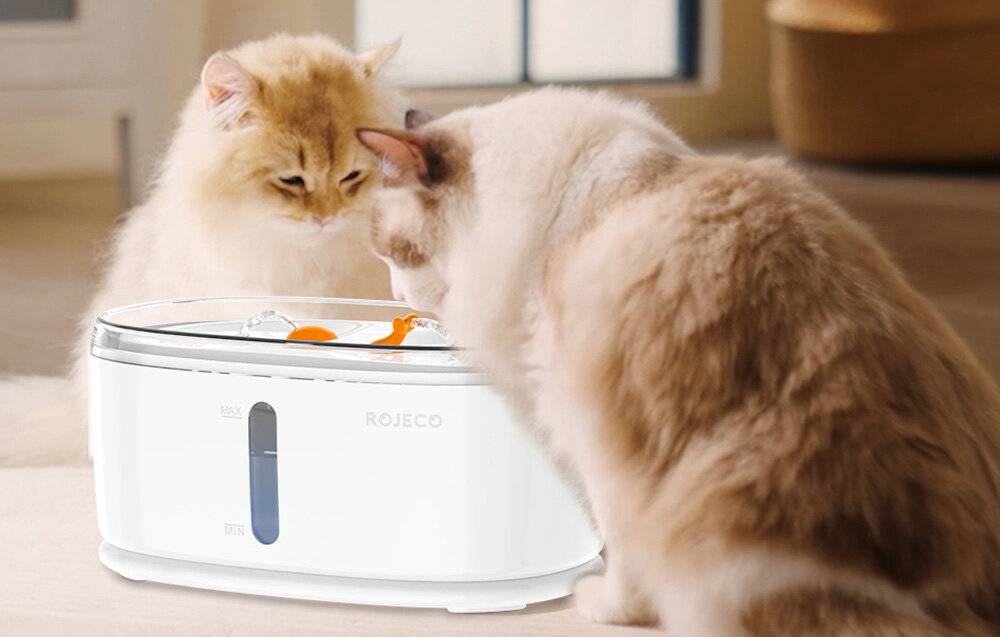 Wasserbrunnen für Haustiere Rojeco Wireless 2,5L-4