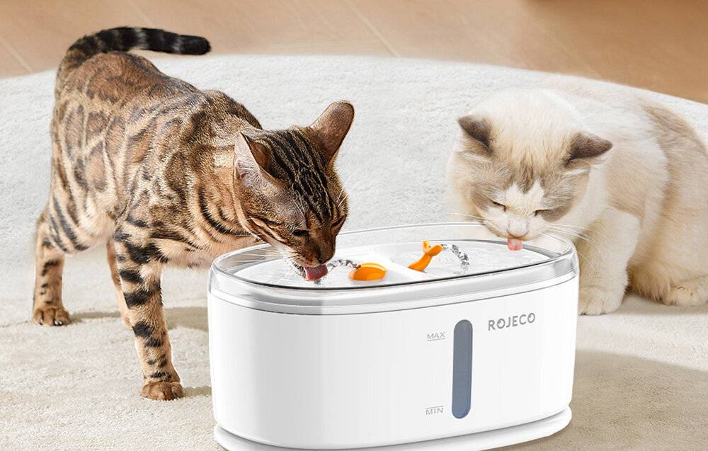 Wasserbrunnen für Haustiere Rojeco Wireless 2,5L-1
