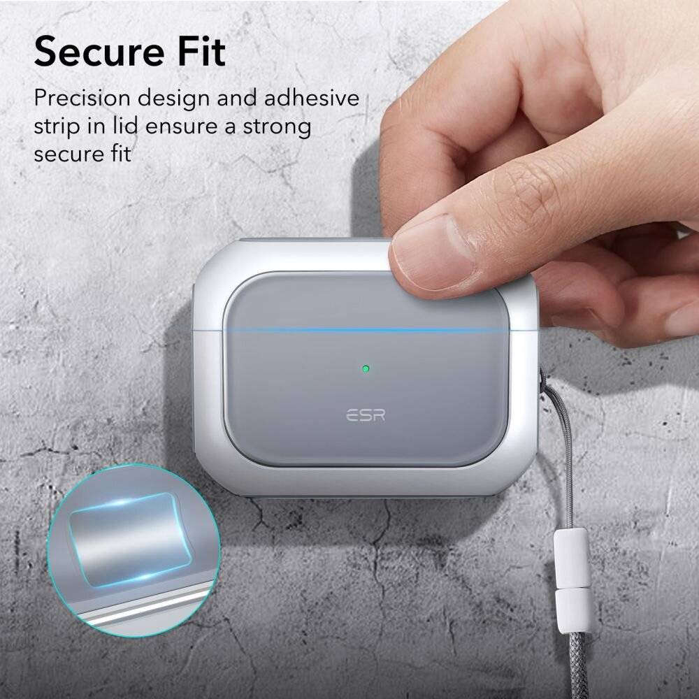 Tasche ESR Orbit Hybrid für AirPods Pro, Magsafe (weiß)-1