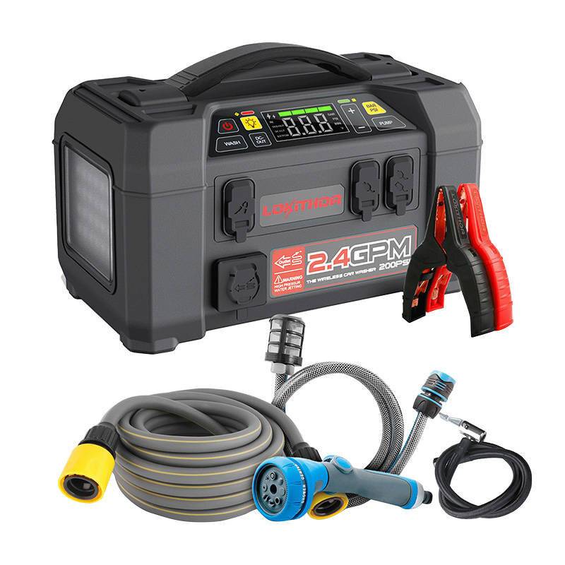 Lokithor AW401 Jump Starter / Booster 2500A + Powerbank 20000mAh Kompressor Blitzlicht Power Wash-3