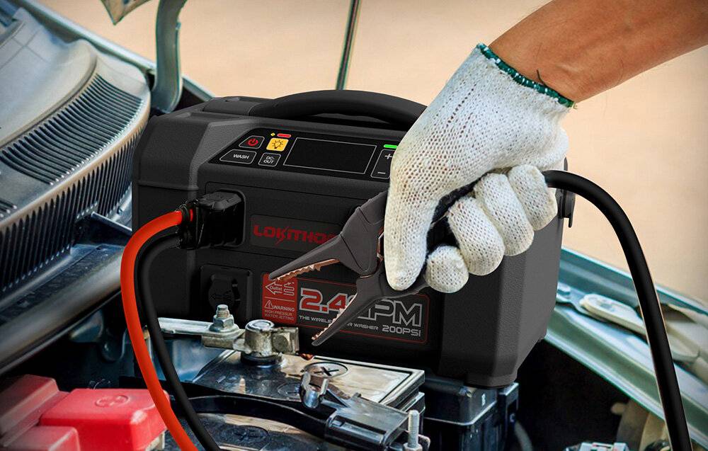 Preisbild für Lokithor AW401 Jump Starter / Booster 2500A + Powerbank 20000mAh Kompressor Blitzlicht Power Wash
