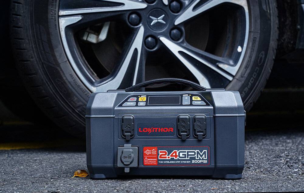 Lokithor AW401 Jump Starter / Booster 2500A + Powerbank 20000mAh Kompressor Blitzlicht Power Wash-1