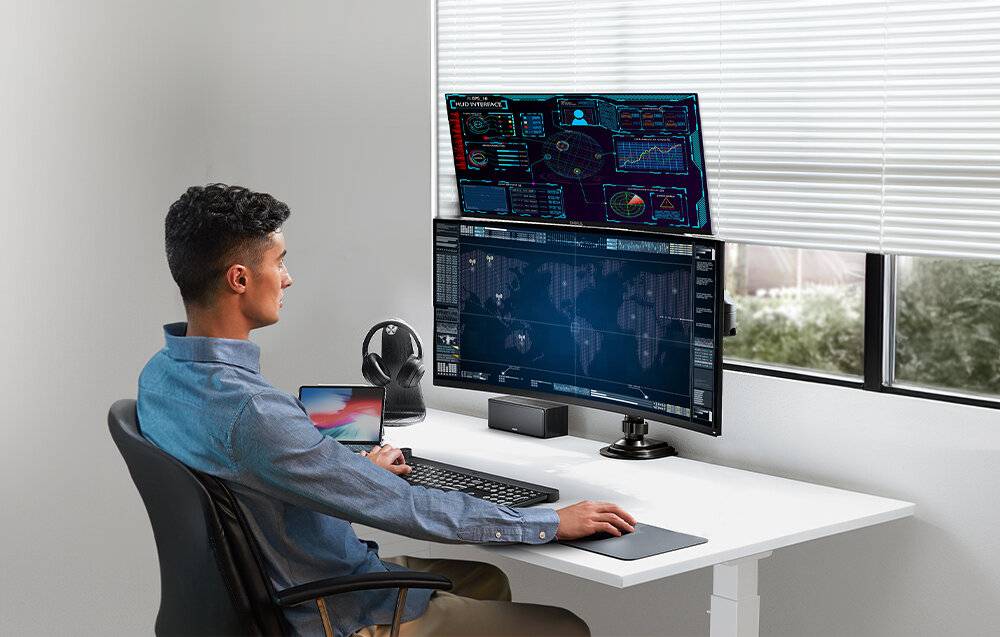 Huanuo HNDS8 Doppelmonitorhalterung 13-32"-2