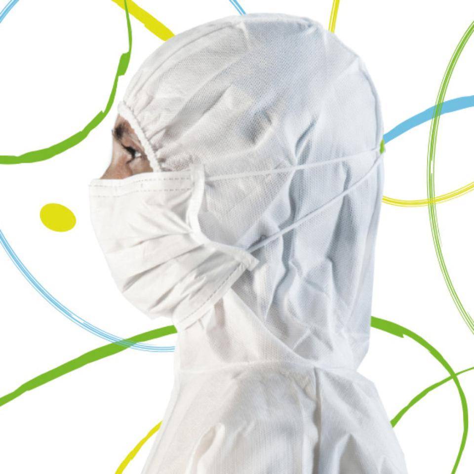 Isofield Reinraum-Gesichtsmaske Exa 230, steril, ISO4 GMP A/B, weiß, 50 ST/VE-0