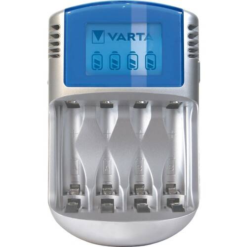 57070201451 VARTA LCD Charger inkl. 4xAA 2600mAh + 12V & USB Akku-Ladegerät