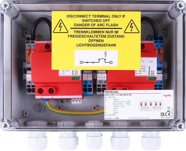 Generatoranschlusskasten IP65 2 MPPT und je 2 Strings b. 1000V DC
