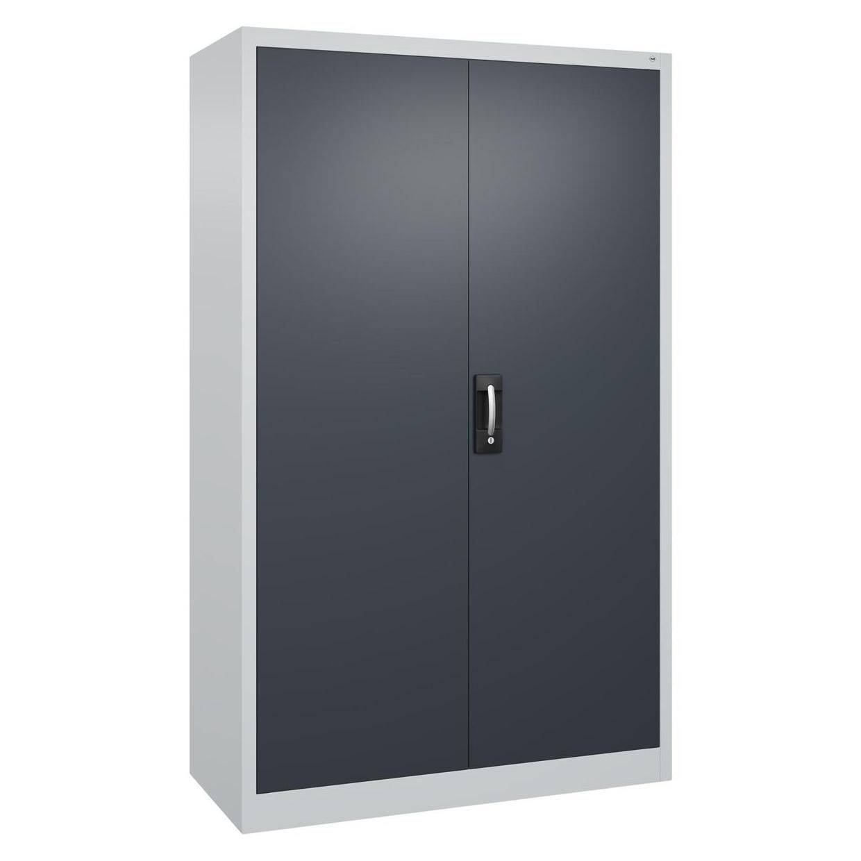 C+P Flügeltürenschrank Serie Acurado 89, 1950x1200x500mm, lichtgrau/anthrazitgrau-3