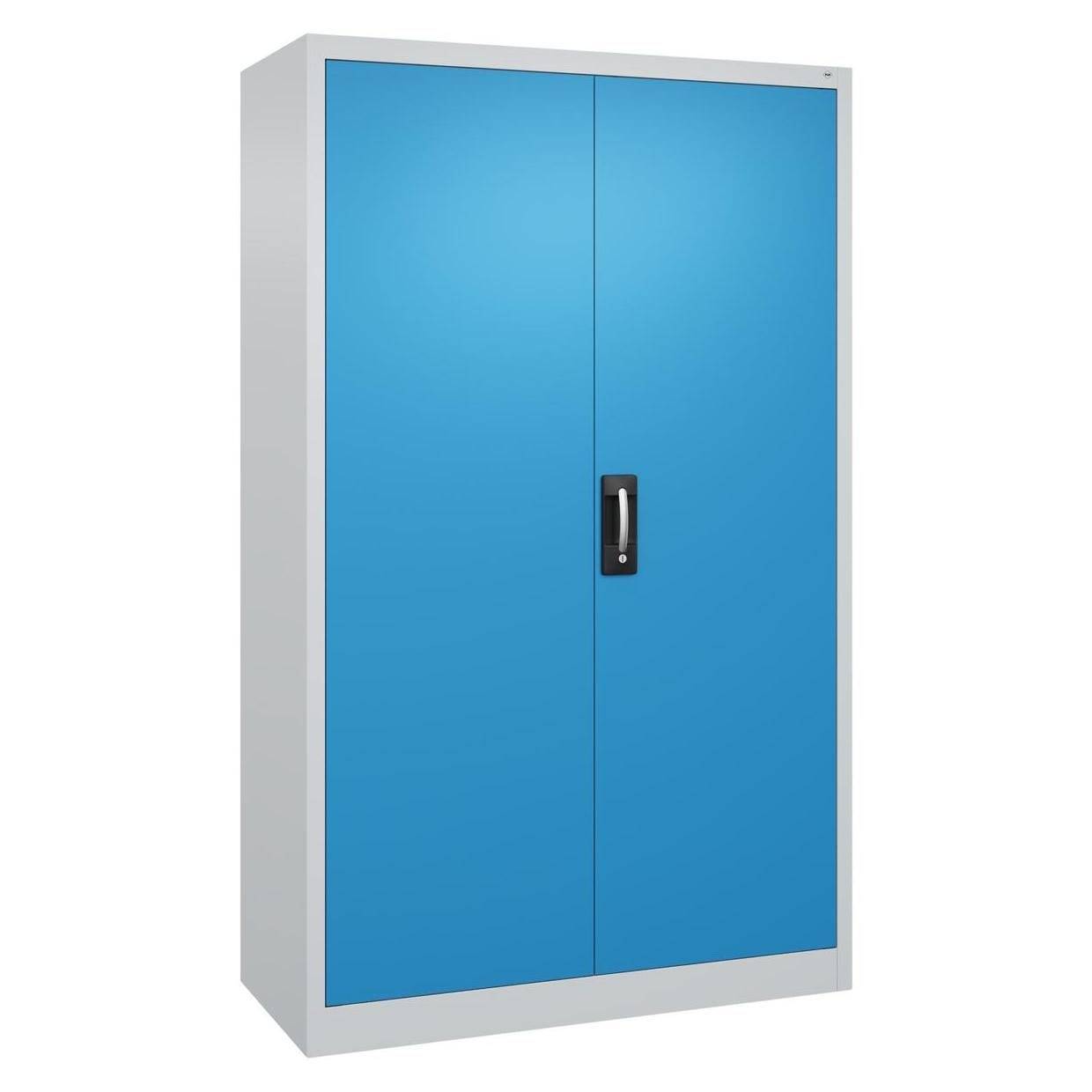 C+P Flügeltürenschrank Serie Acurado 89, 1950x1200x500mm, lichtgrau/lichtblau-3