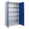 C+P Flügeltürenschrank Serie Acurado 89, 1950x1200x500mm, lichtgrau/enzianblau
