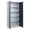 C+P Flügeltürenschrank Serie Acurado 89, 1950x930x500mm, lichtgrau/anthrazitgrau
