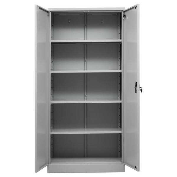 C+P Materialschrank Basis, 4 Böden, 1950x916x422mm