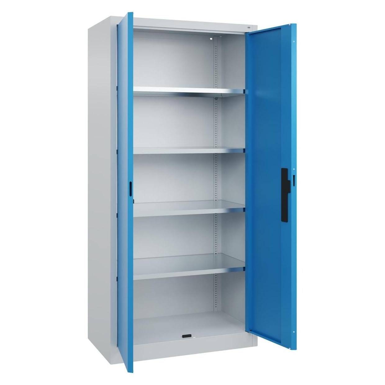 C+P Flügeltürenschrank Serie Acurado 89, 1950x930x500mm, lichtgrau/lichtblau-0