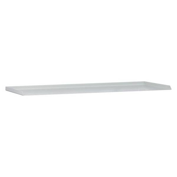 C+P Hinterer Abrollrand, lichtgrau, für Stahl-Flügeltürenschrank Serie 89 Breite 1000mm