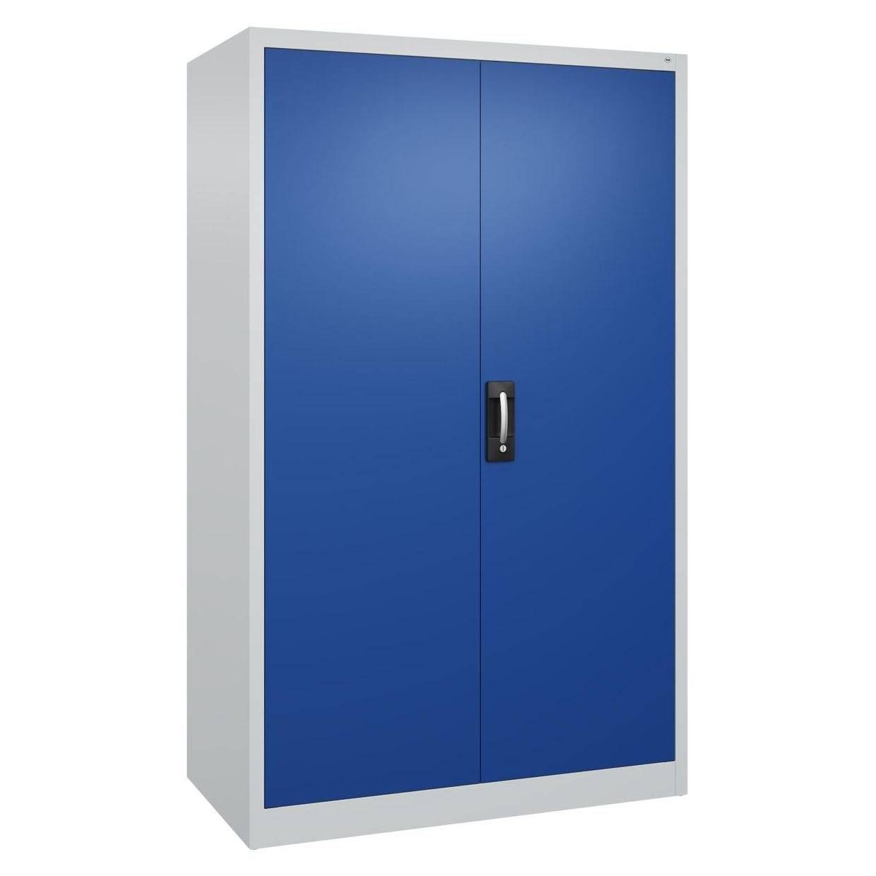 C+P Flügeltürenschrank Serie Acurado 89, 1950x1200x600mm, lichtgrau/enzianblau-3