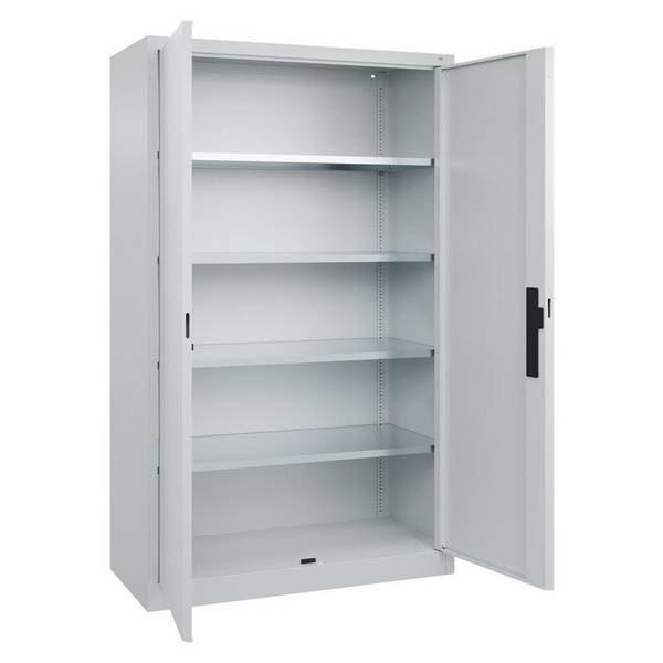 C+P Flügeltürenschrank Serie Acurado 89, 1950x1200x500mm, lichtgrau/lichtgrau
