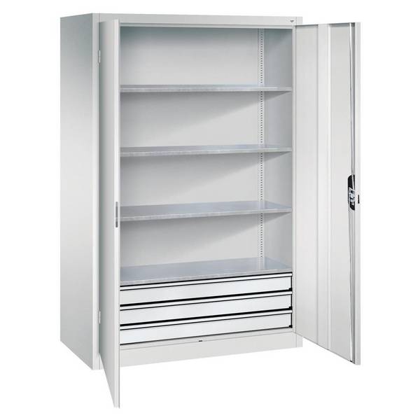 C+P Werkzeugschrank Acurado, 1950x1200x600mm, lichtgrau/lichtgrau