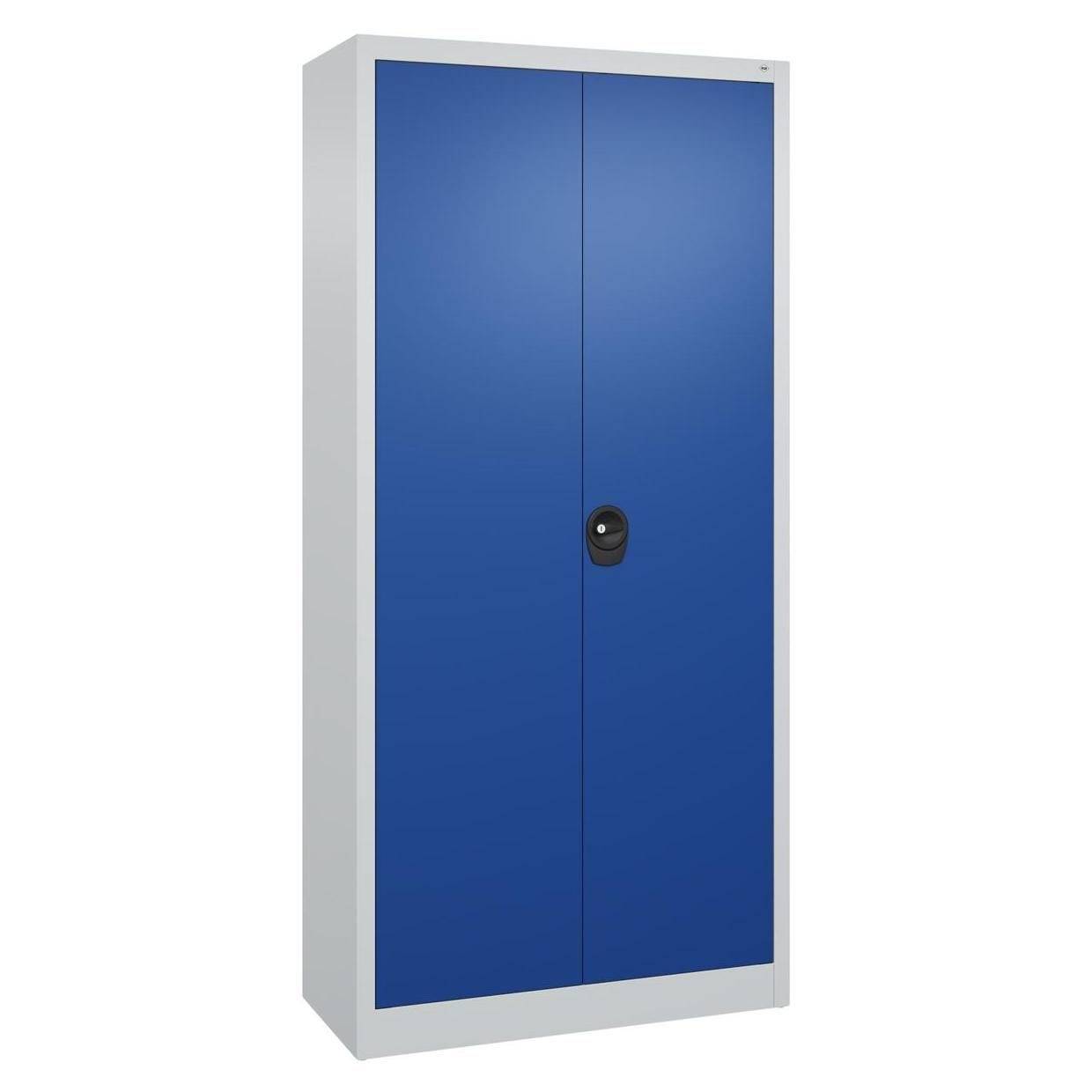 C+P Büro-Flügeltürenschrank Basis PLUS, 1950x930x400mm, lichtgrau/enzianblau-3