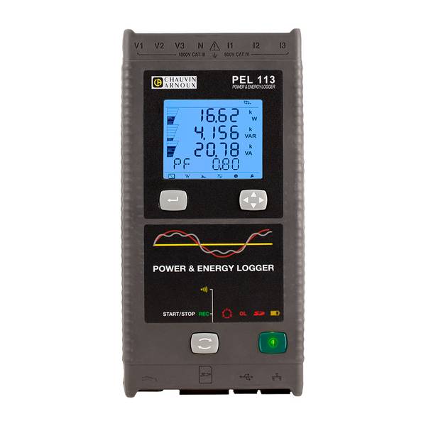 Chauvin Arnoux Leistungs-Energierecorder ohne Stromwandler PEL 113 #P01157157