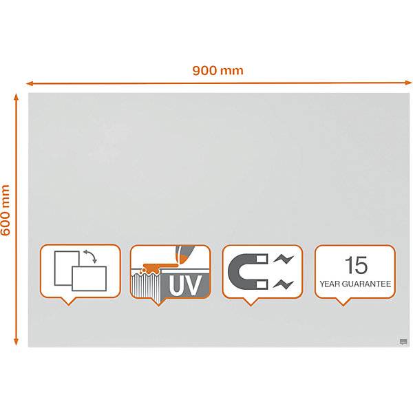 Whiteboard Infinity Stahl beschichtet weiß BxH 600 x 900 mm. Leitz Acco Brands | GmbH & CO. KG 84054749-3
