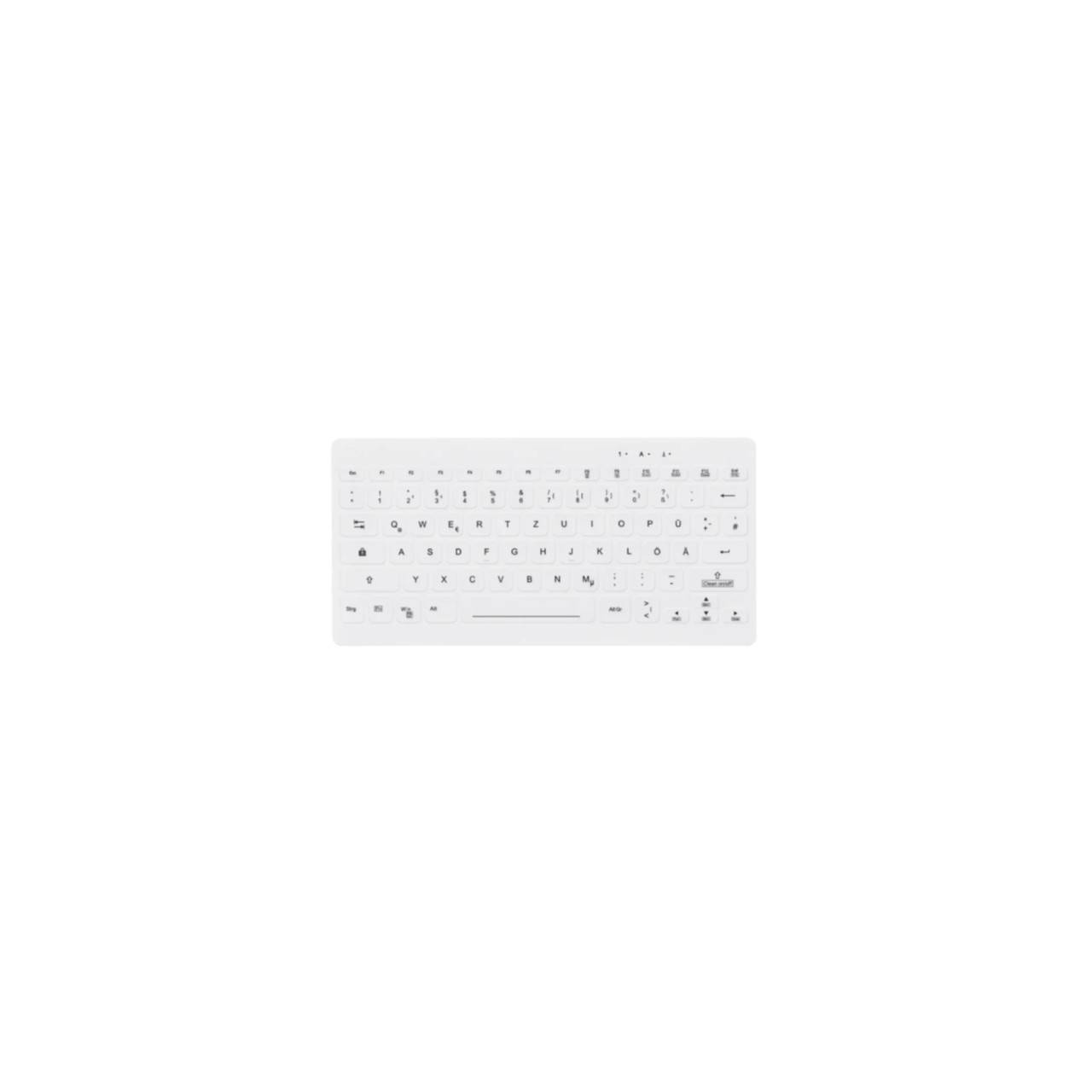 CHERRY AK-C4112 - Tastatur - medizinisch - compact - hinterleuchtet - USB - QWERTZ - Deutsch - weiß (AK-C4112F-U1-W/GE)-0