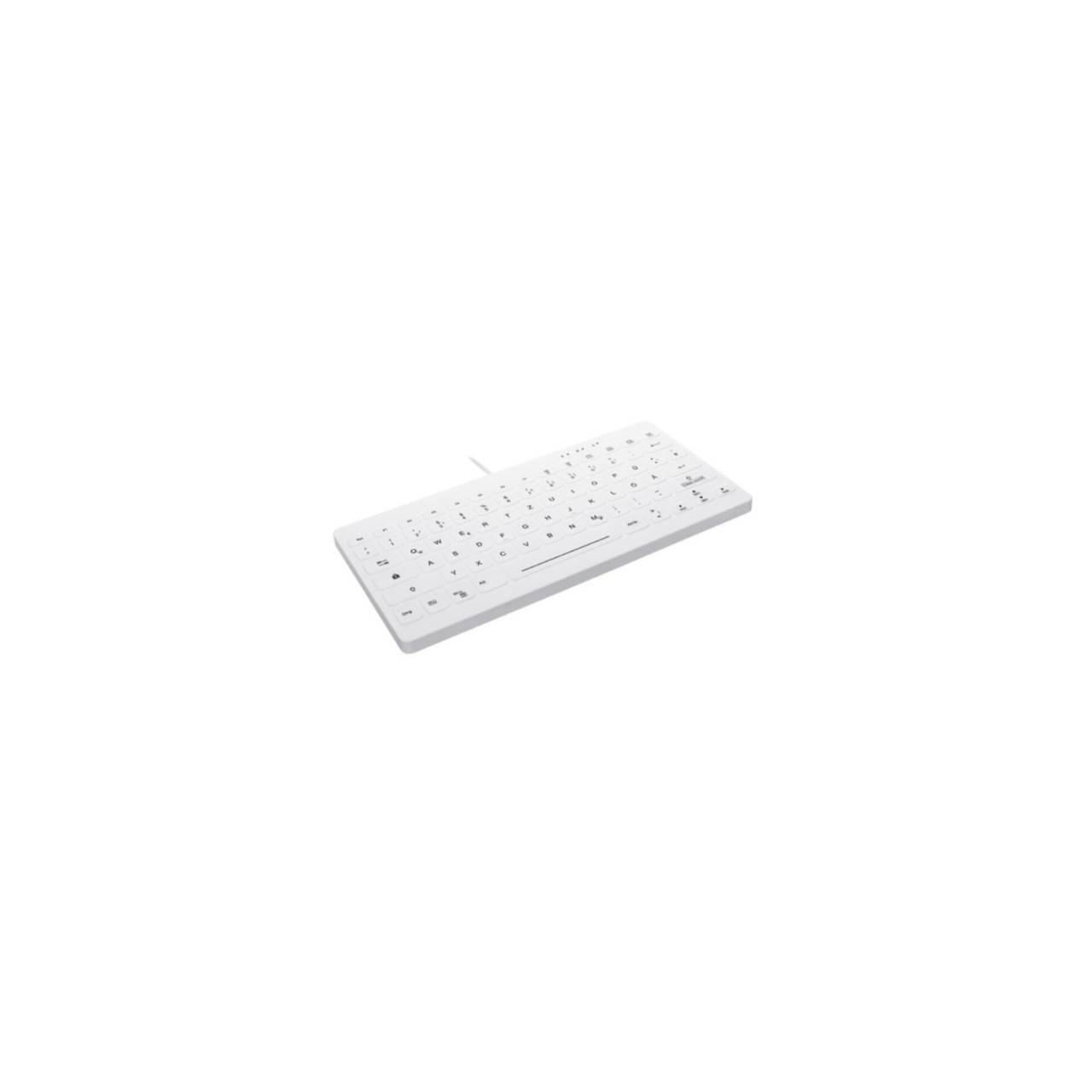 CHERRY AK-C4112 - Tastatur - medizinisch - compact - hinterleuchtet - USB - QWERTZ - Deutsch - weiß (AK-C4112F-U1-W/GE)-1