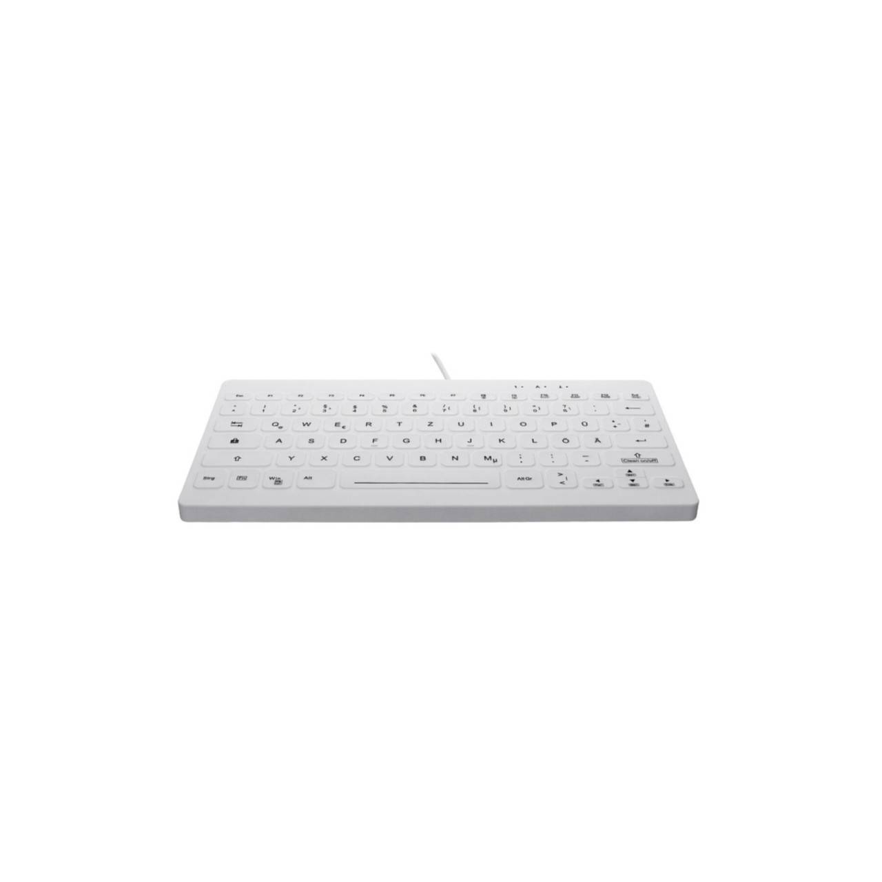 CHERRY AK-C4112 - Tastatur - medizinisch - compact - hinterleuchtet - USB - QWERTZ - Deutsch - weiß (AK-C4112F-U1-W/GE)-2