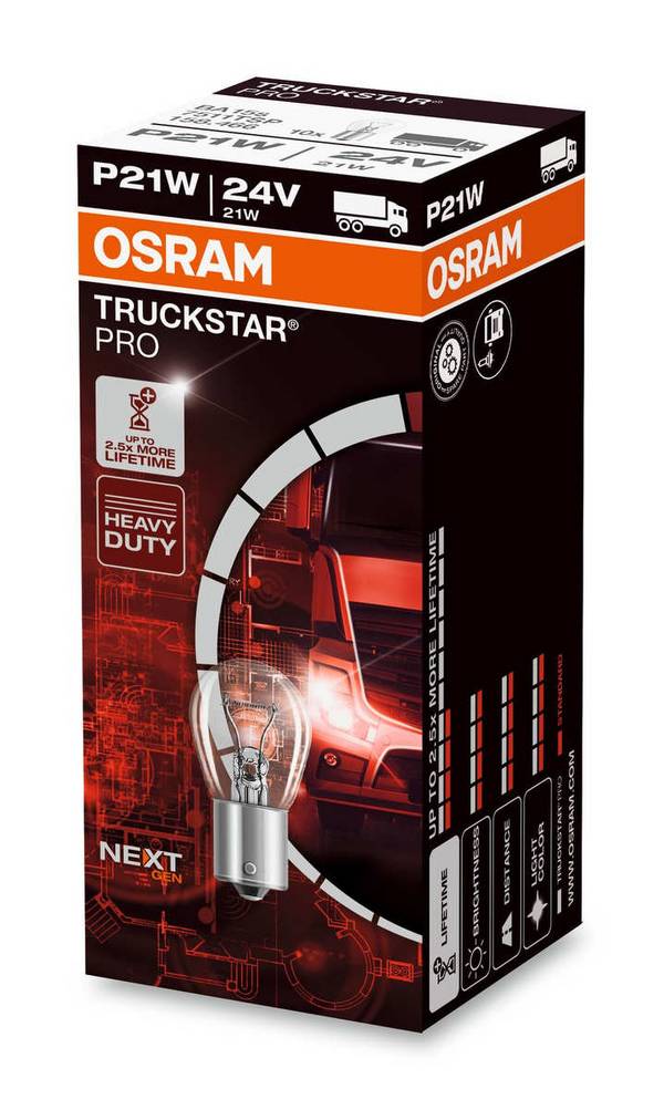 OSRAM - OSR Fahrzeuglampe 21W 24V BA15S7511TSP