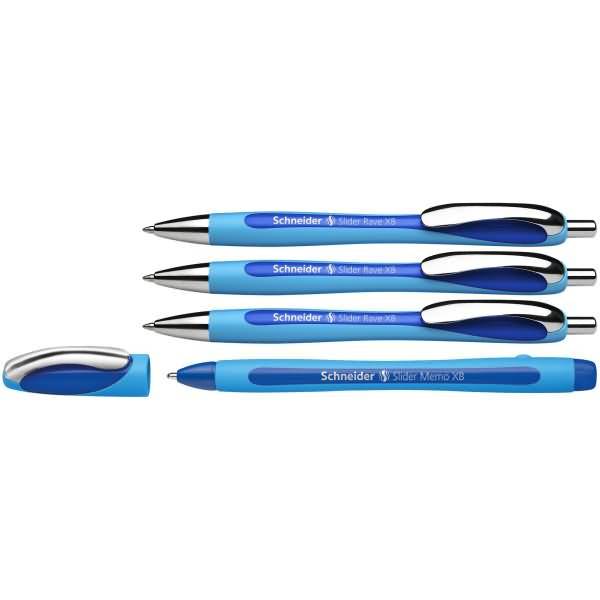 Kugelschreiber Slider Rave 132574 blau 3+1Memo-1