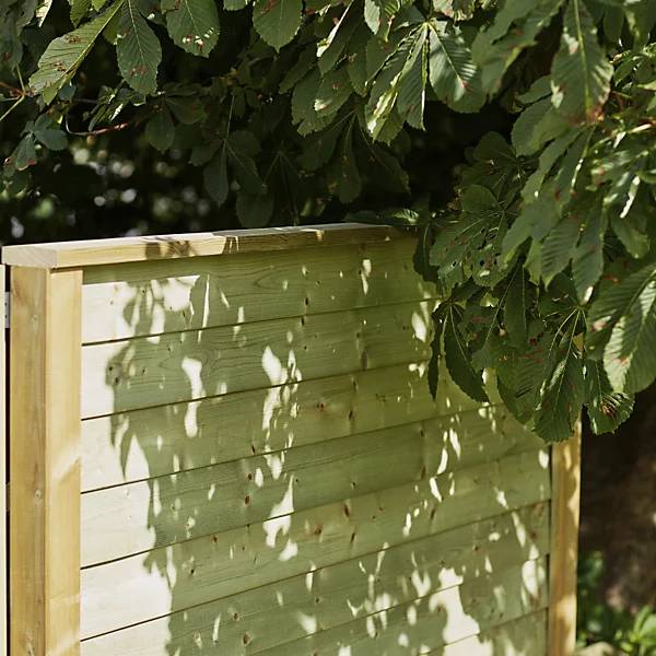 PLUS Klink Profilzaun Holz BxH 1740 x 1290 mm natur. PLUS AS 84162249-2