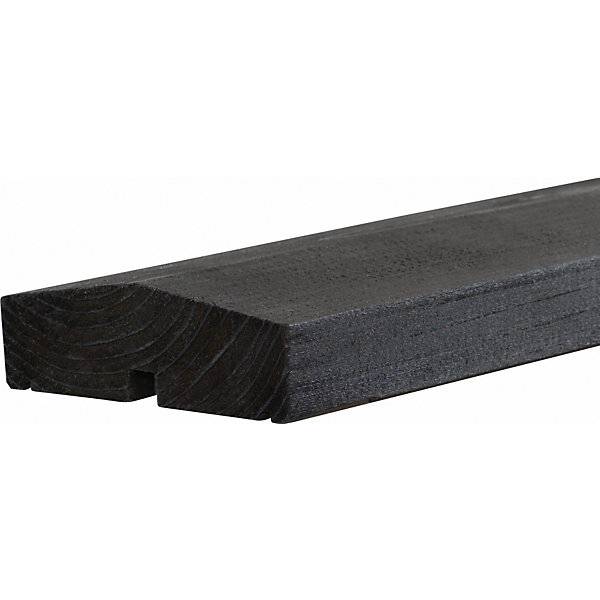 PLUS Plank Profilzaun Holz BxH 1740 x 1660 mm schwarz. PLUS AS 84160649-1