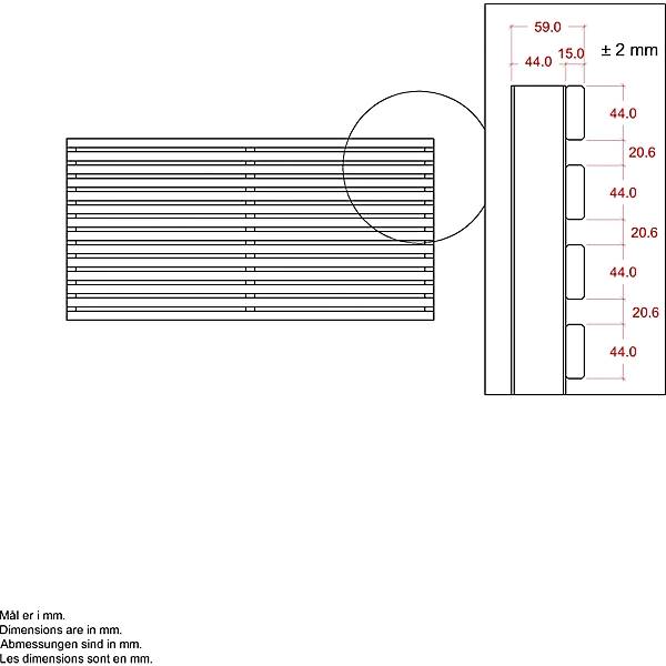 Tokyo Zaun Holz BxH 1800 x 900 mm umbragrau. PLUS AS 84152349-2