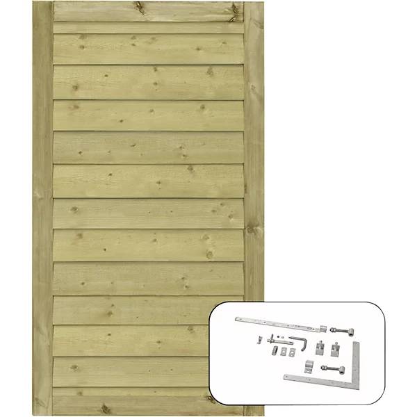 PLUS Klink Einzeltür inkl. Beschläge Holz BxH 1000 x 1630 mm natur. PLUS AS 84161549-0