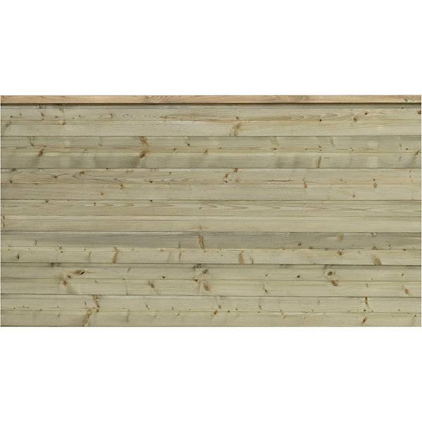 PLUS Plank Profilzaun Holz BxH 1740 x 910 mm natur. PLUS AS 84160149-0