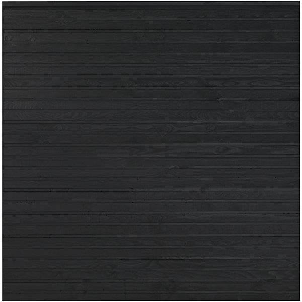 PLUS Plank Profilzaun Holz BxH 1740 x 1660 mm schwarz. PLUS AS 84160649-0