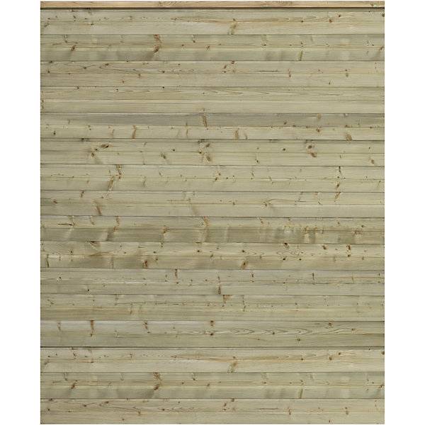 PLUS Plank Profilzaun Holz BxH 1740 x 2030 mm natur. PLUS AS 84160849