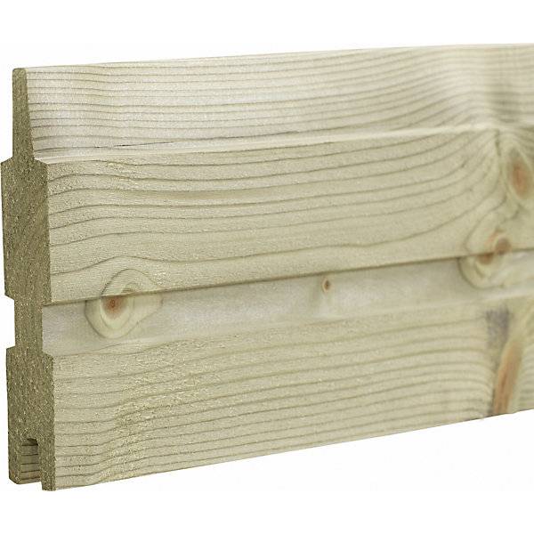 PLUS Plank Profilzaun Holz BxH 1740 x 910 mm natur. PLUS AS 84160149-3
