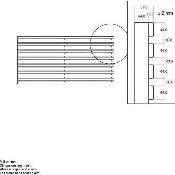 Tokyo Zaun Holz BxH 1800 x 900 mm schwarz. PLUS AS 84151149-4
